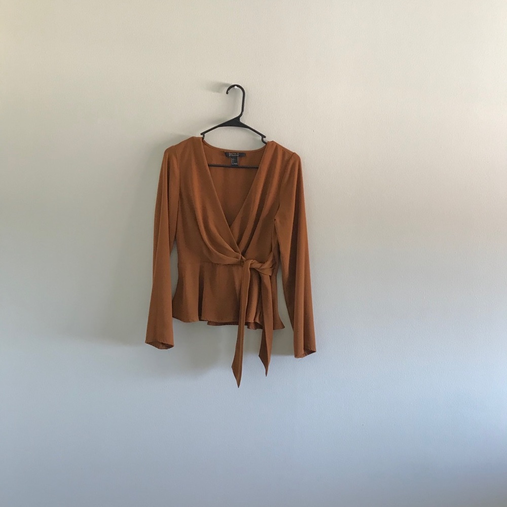 Forever21 - Long sleeves Brown/Orange top
